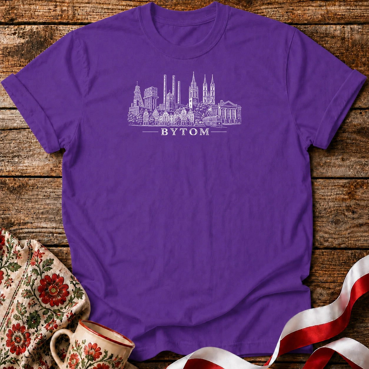 Bytom City Skyline Unisex T-Shirt