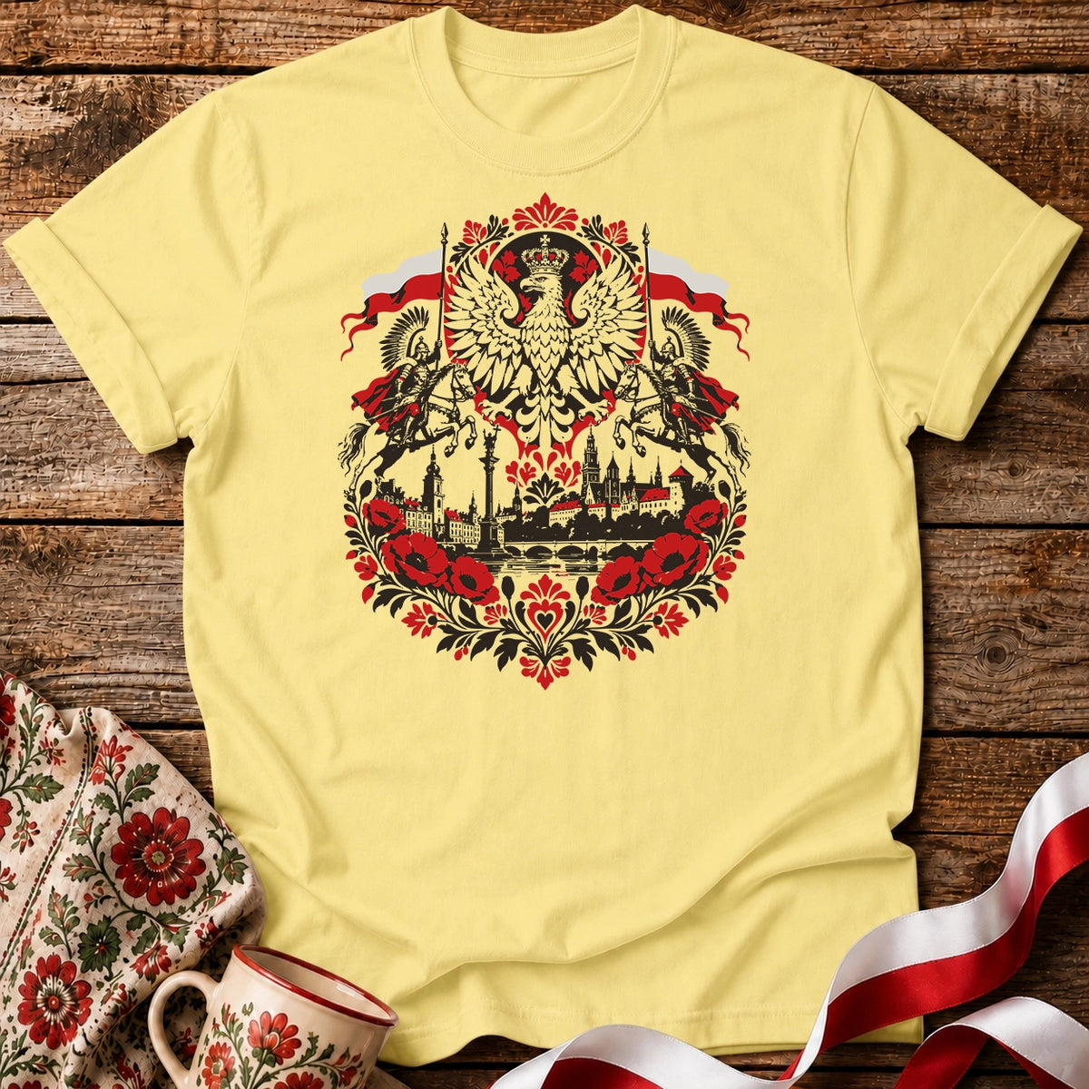 Polish Eagle and Winged Hussars Unisex T-Shirt
