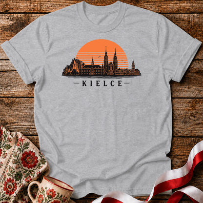 Kielce Sunset Skyline Polish City Unisex T-Shirt