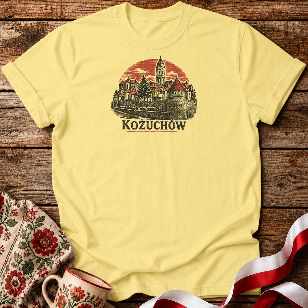 Kożuchów Sunset Skyline Unisex T-Shirt