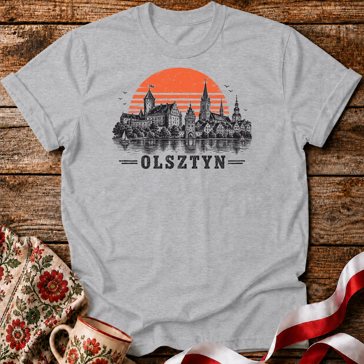 Olsztyn Sunset Castle Polish City Unisex T-Shirt