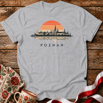 Poznań Sunset Skyline Polish City Unisex T-Shirt
