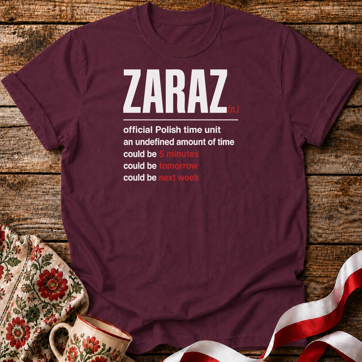 Zaraz Polish Time Unisex T-Shirt