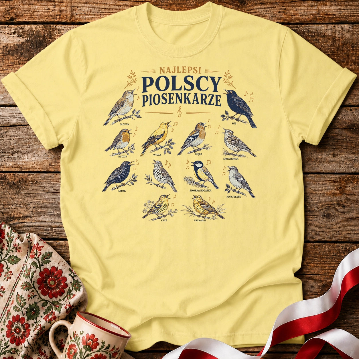 Polscy Piosenkarze Bird Choir Unisex T-Shirt