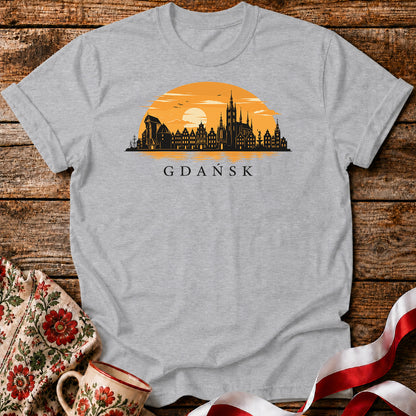Gdańsk Golden Sunset Polish City Unisex T-Shirt
