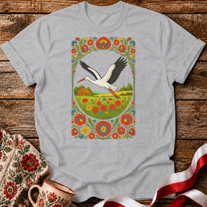 Slavic Stork Symbol Unisex T-Shirt