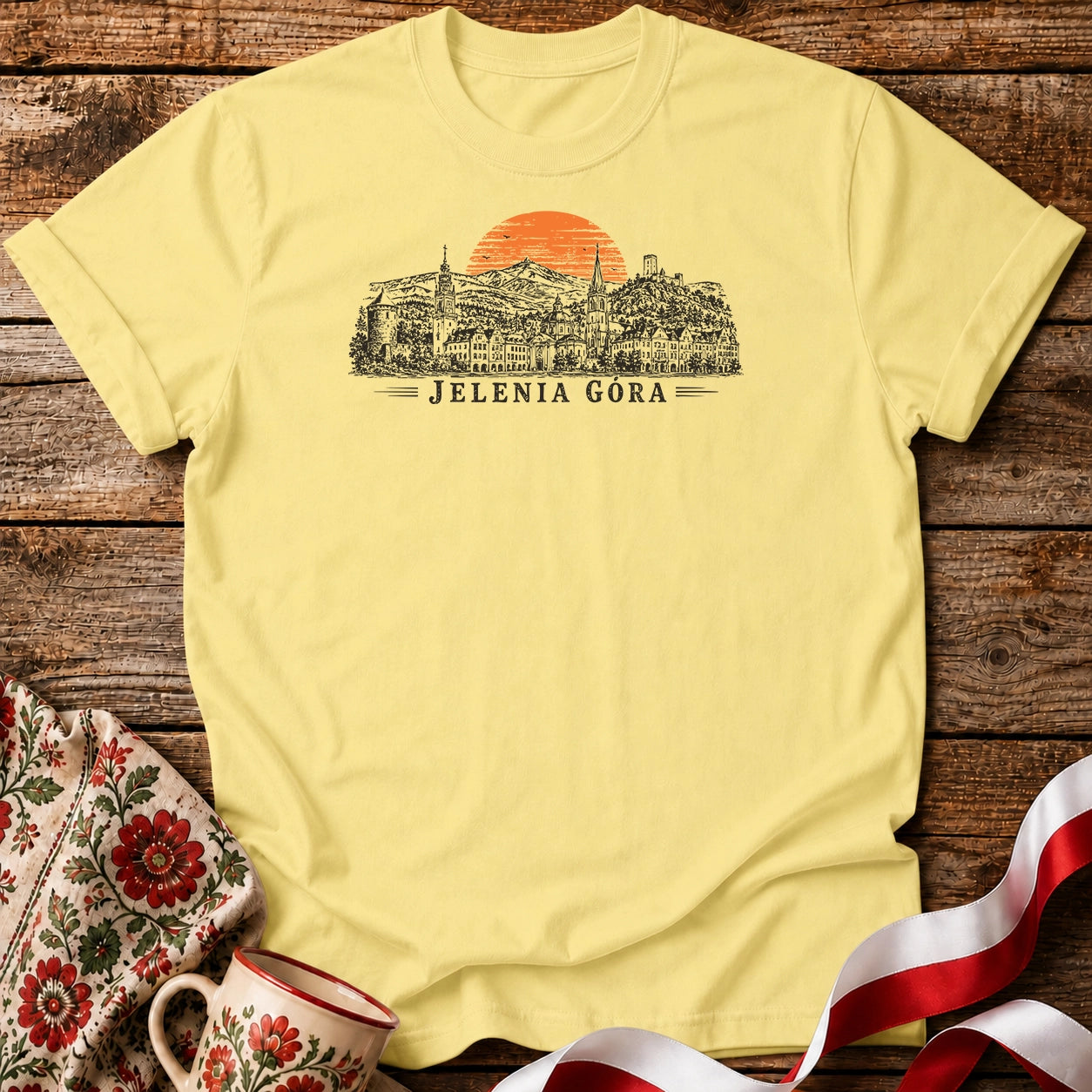 Jelenia Góra Sunset Unisex T-Shirt
