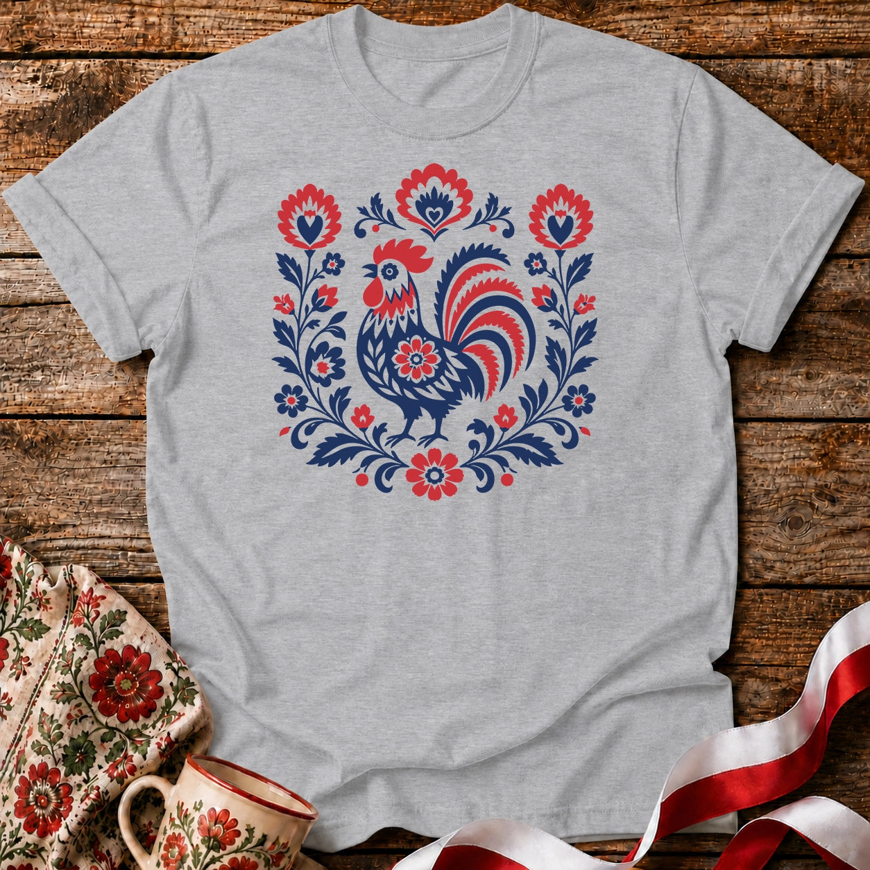 Polish Folk Rooster Unisex T-Shirt