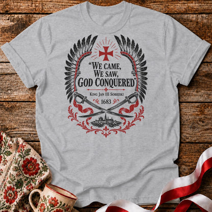 God Conquered Hussar Crest Unisex T-Shirt