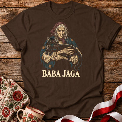 Baba Jaga Black Cat Unisex T-Shirt