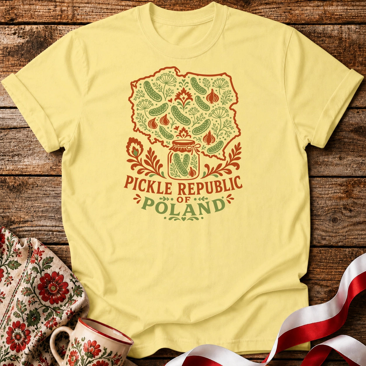 Pickle Republic of Poland Unisex T-Shirt