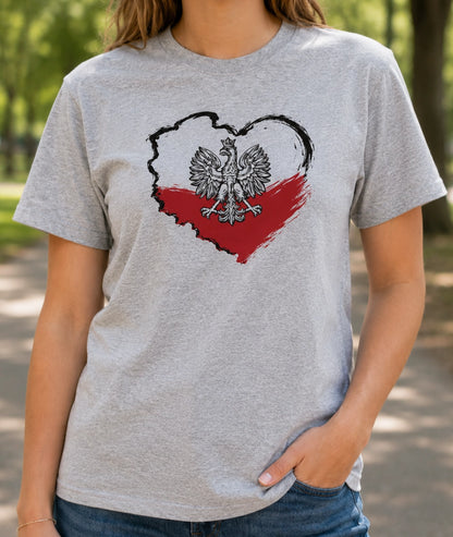 Polska Heart Map Unisex T-Shirt