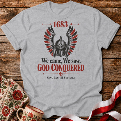 God Conquered 1683 Helmet Unisex T-Shirt
