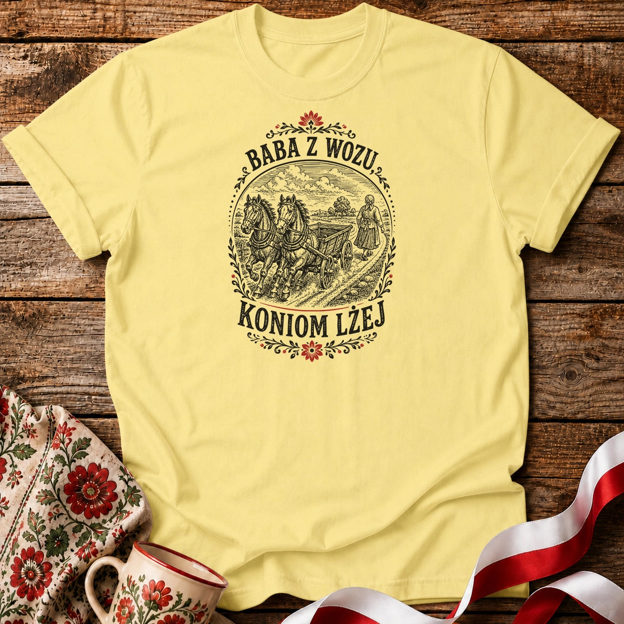 Baba Z Wozu, Koniom Lżej Unisex T-Shirt