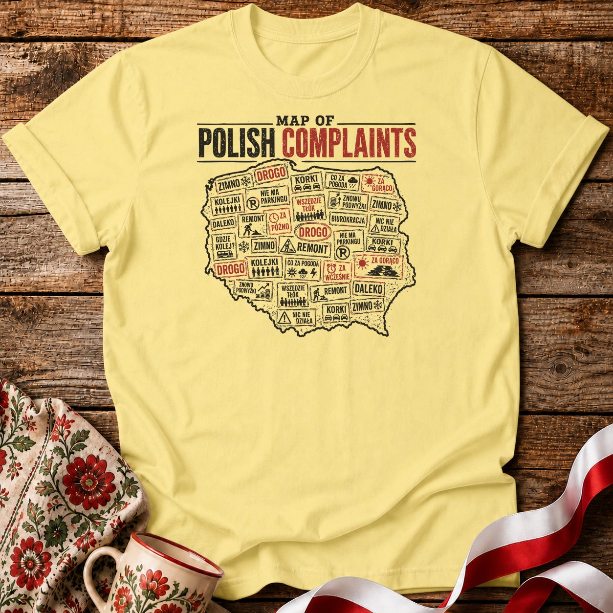 Polish Complaints Map Unisex T-Shirt