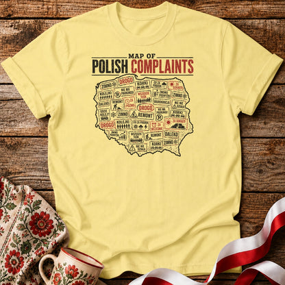 Polish Complaints Map Unisex T-Shirt