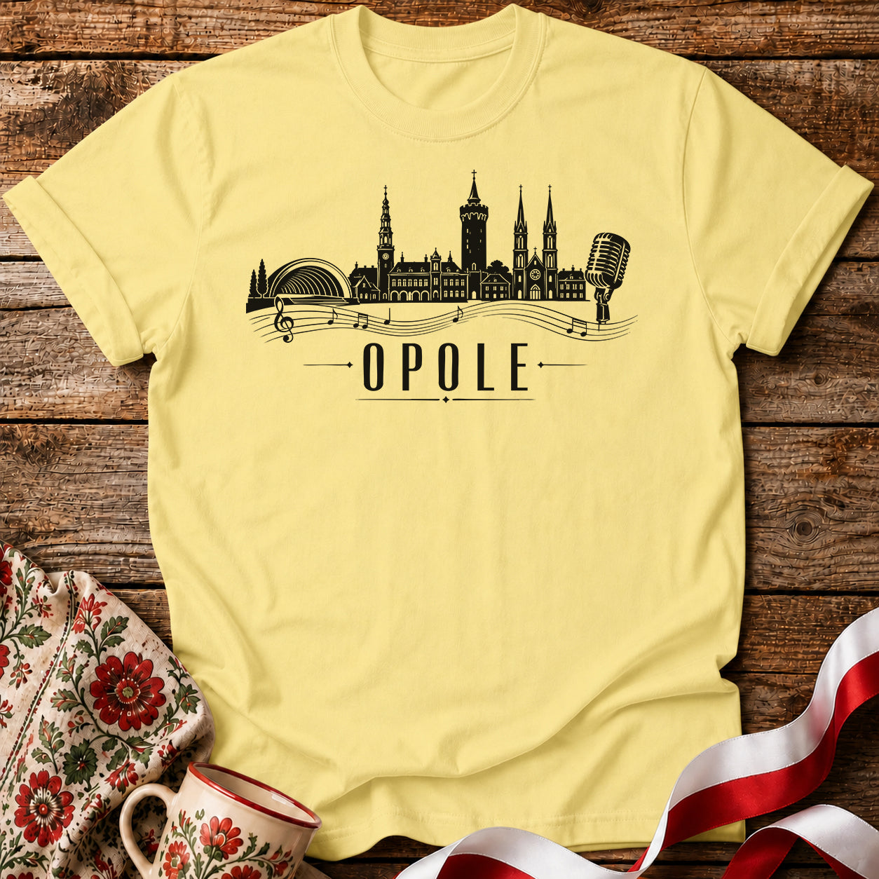 Opole Music Skyline Polish City Unisex T-Shirt