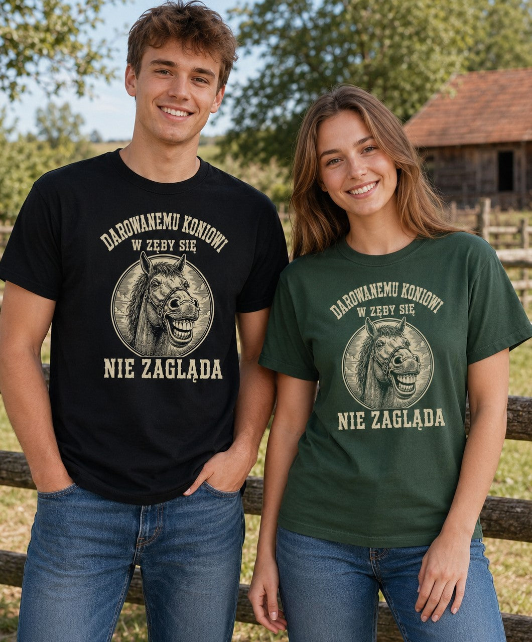 Darowanemu Koniowi w Zęby Się Nie Zagląda Unisex T-Shirt
