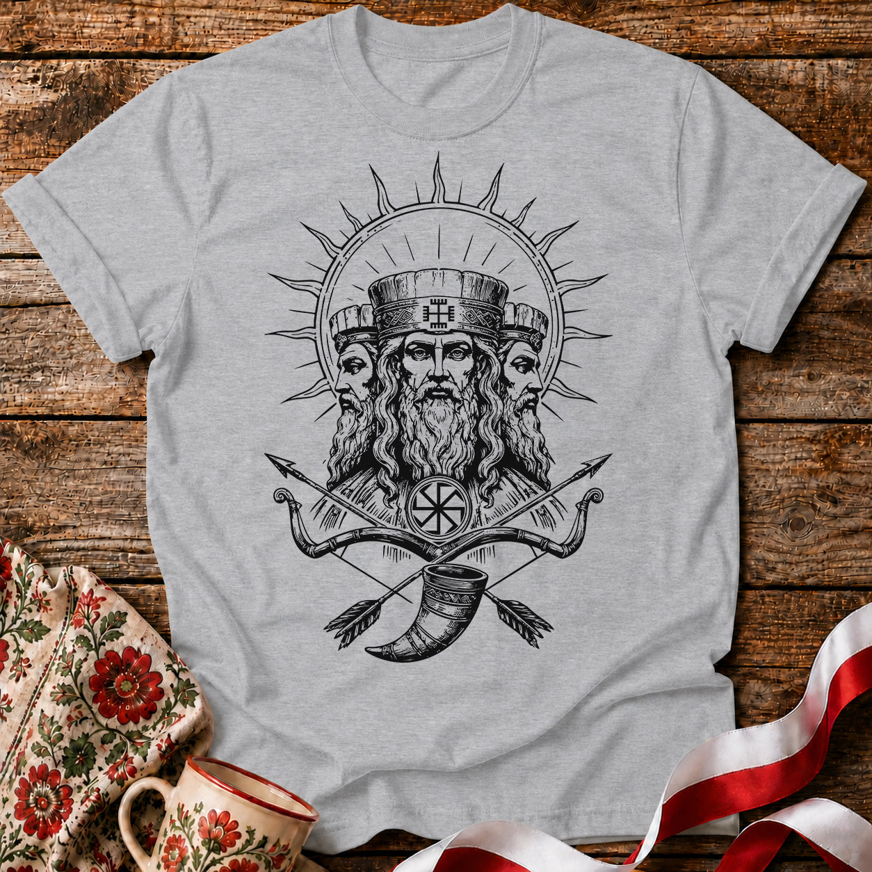 Świętowit Slavic God Unisex T-Shirt