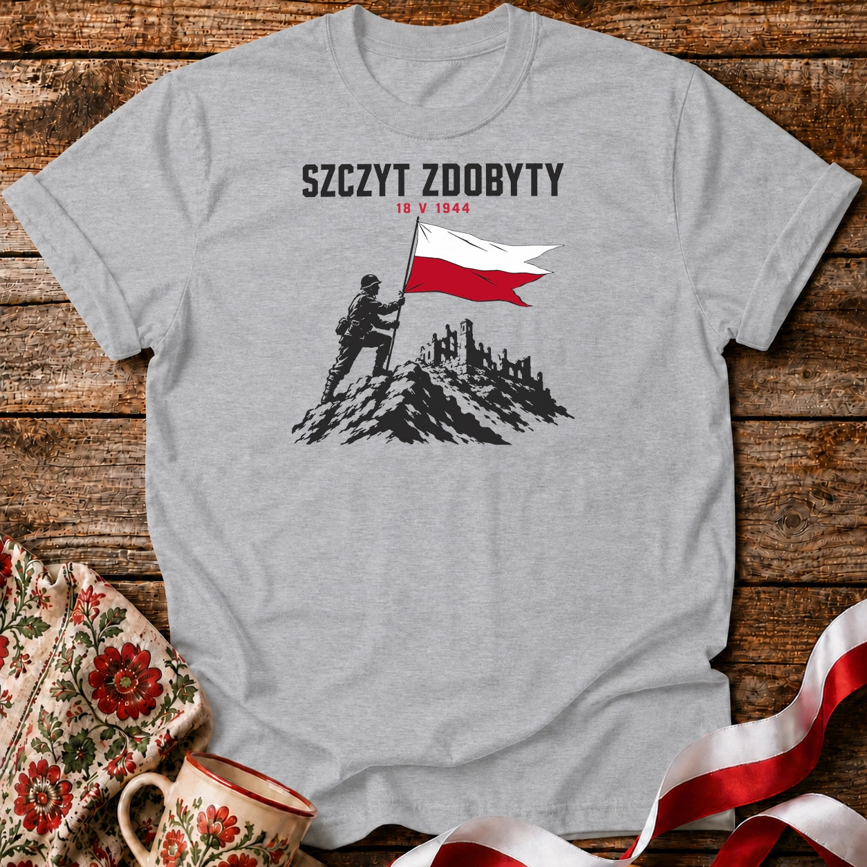 Szczyt Zdobyty 1944 Unisex T-Shirt