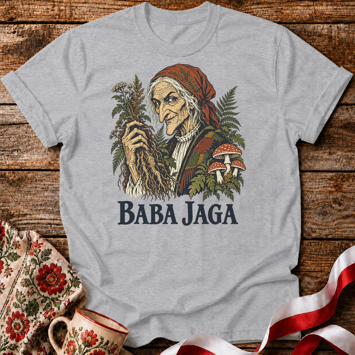Baba Jaga Herbal Witch Unisex T-Shirt