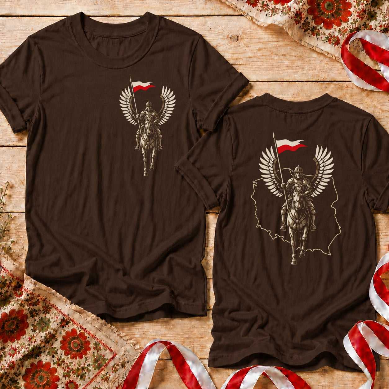 Polish Hussar Front Back Unisex T-Shirt