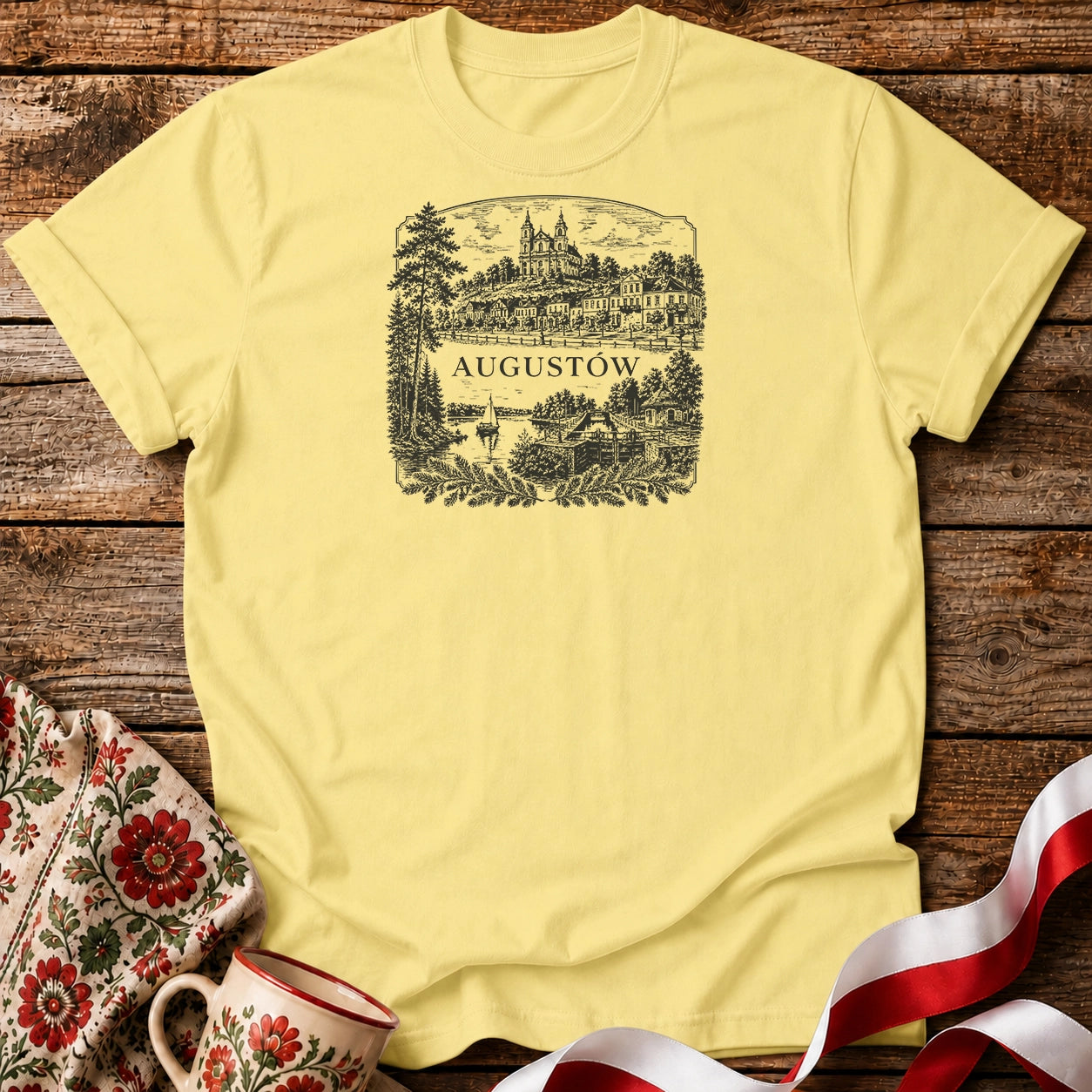 Augustów Vintage Lake Unisex T-Shirt