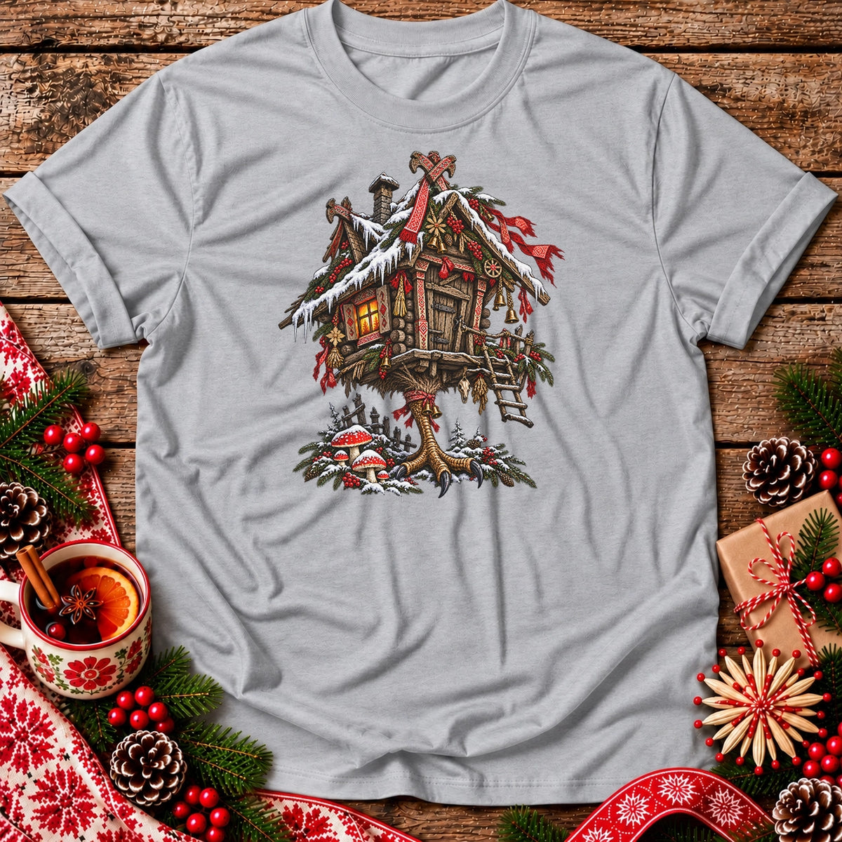 Christmas Baba Yaga Hut Unisex T-Shirt