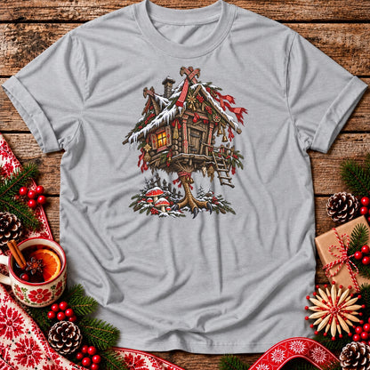 Christmas Baba Yaga Hut Unisex T-Shirt