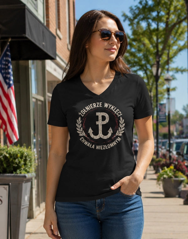 Żołnierze Wyklęci Unisex V-Neck T-Shirt