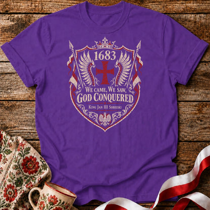 God Conquered 1683 Shield Unisex T-Shirt