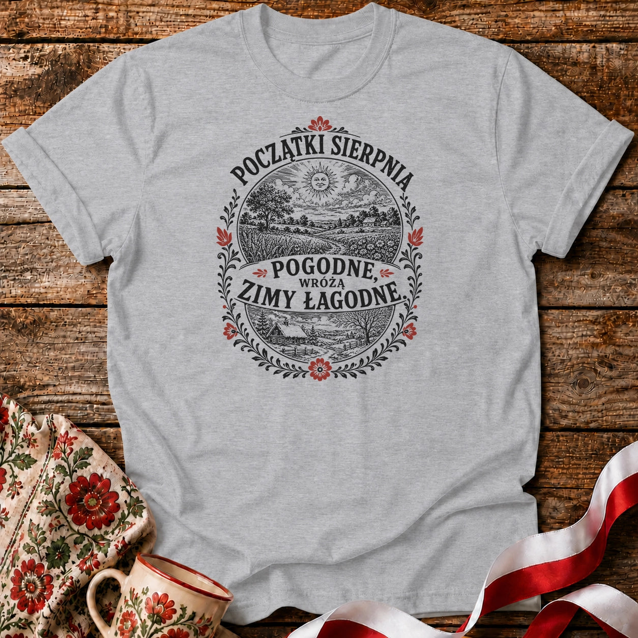 Początki Sierpnia pogodne Unisex T-Shirt