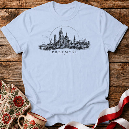 Przemyśl Sketch Skyline Polish City Unisex T-Shirt