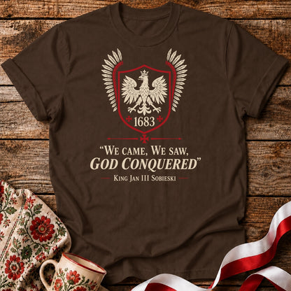 God Conquered 1683 Eagle Crest Unisex T-Shirt