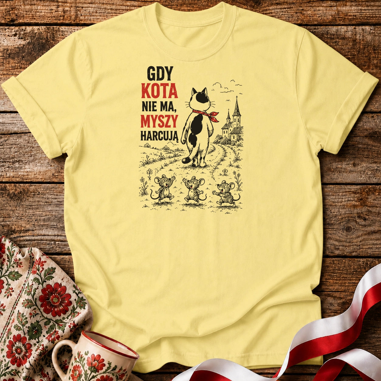 Gdy Kota Nie Ma Unisex T-Shirt
