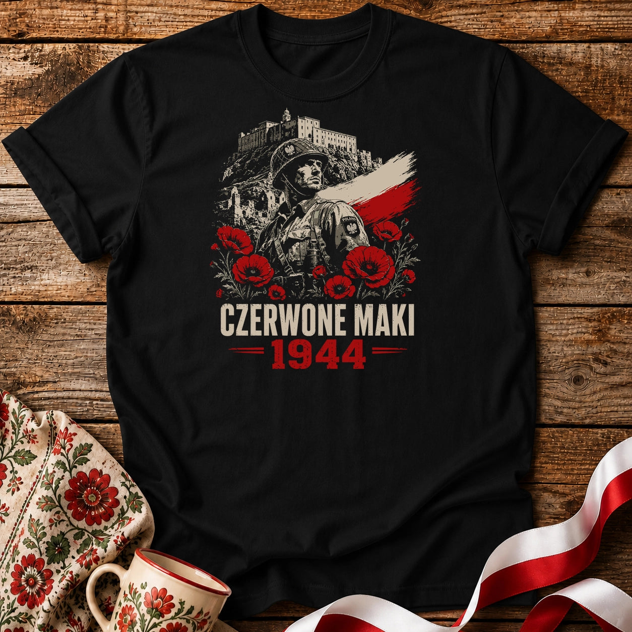 Czerwone Maki 1944 Unisex T-Shirt