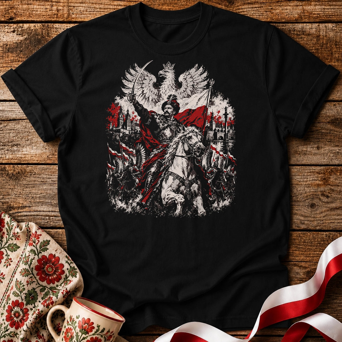 Jan III Sobieski and the Winged Hussars Unisex T-Shirt