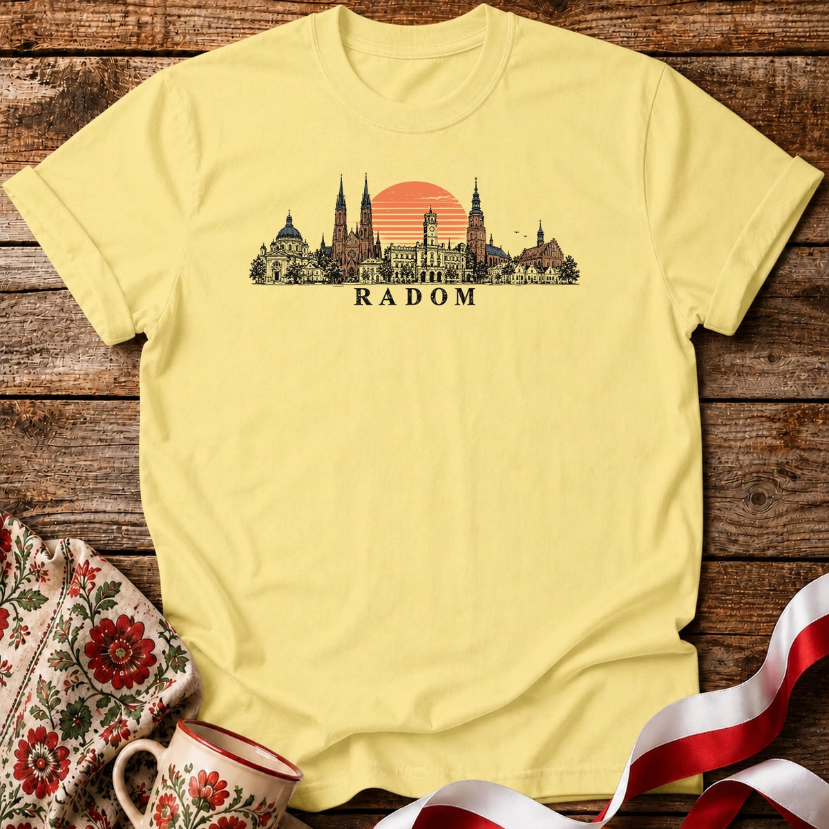 Radom Sunset Skyline Unisex T-Shirt