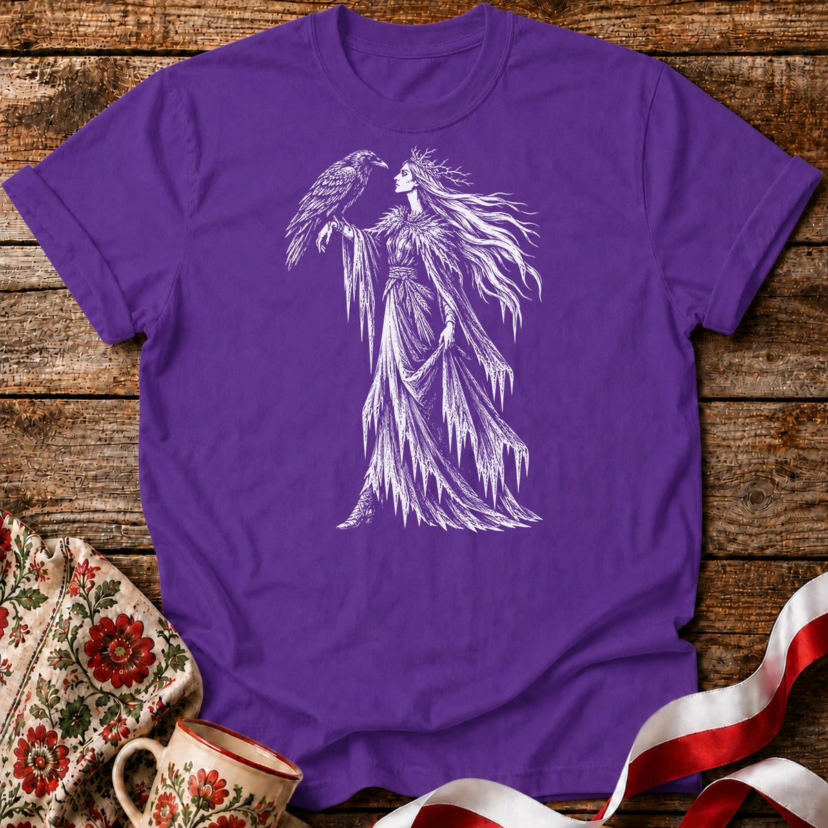 Marzanna and the Raven Unisex T-Shirt