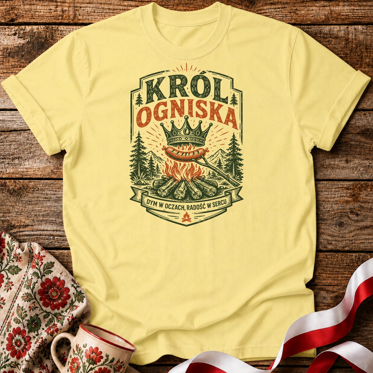 Król Ogniska Unisex T-Shirt