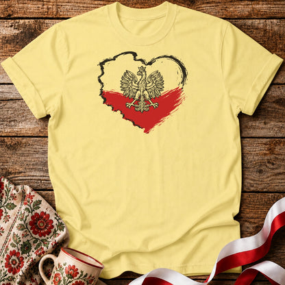 Polska Heart Map Unisex T-Shirt