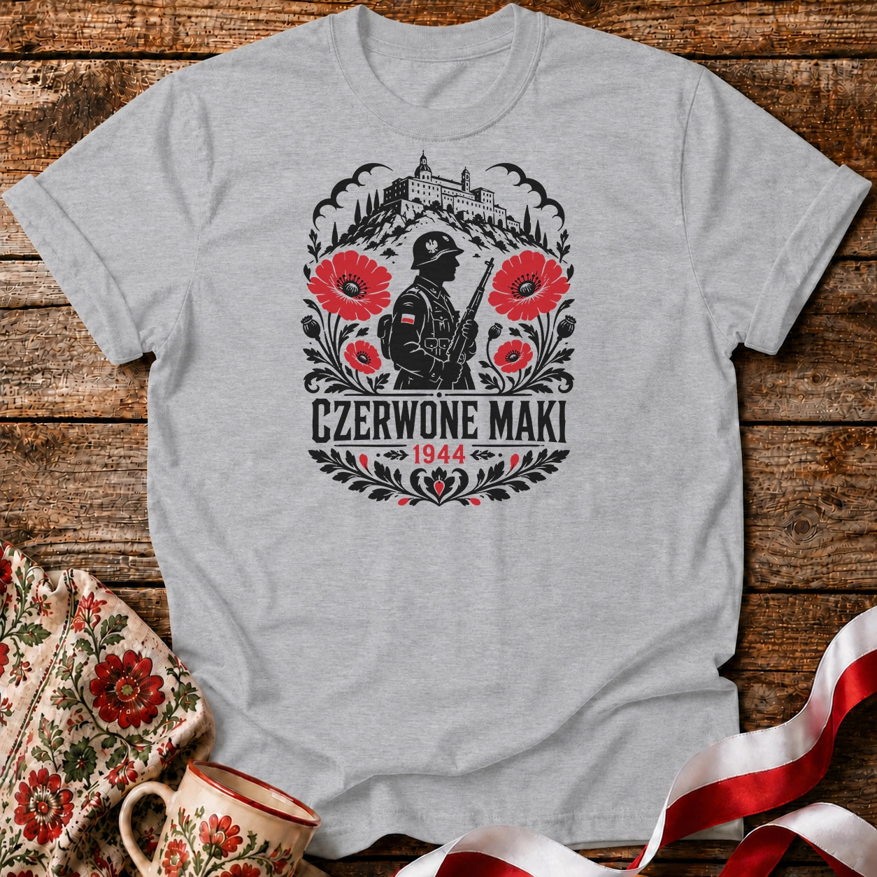 Czerwone Maki 1944 Unisex T-Shirt