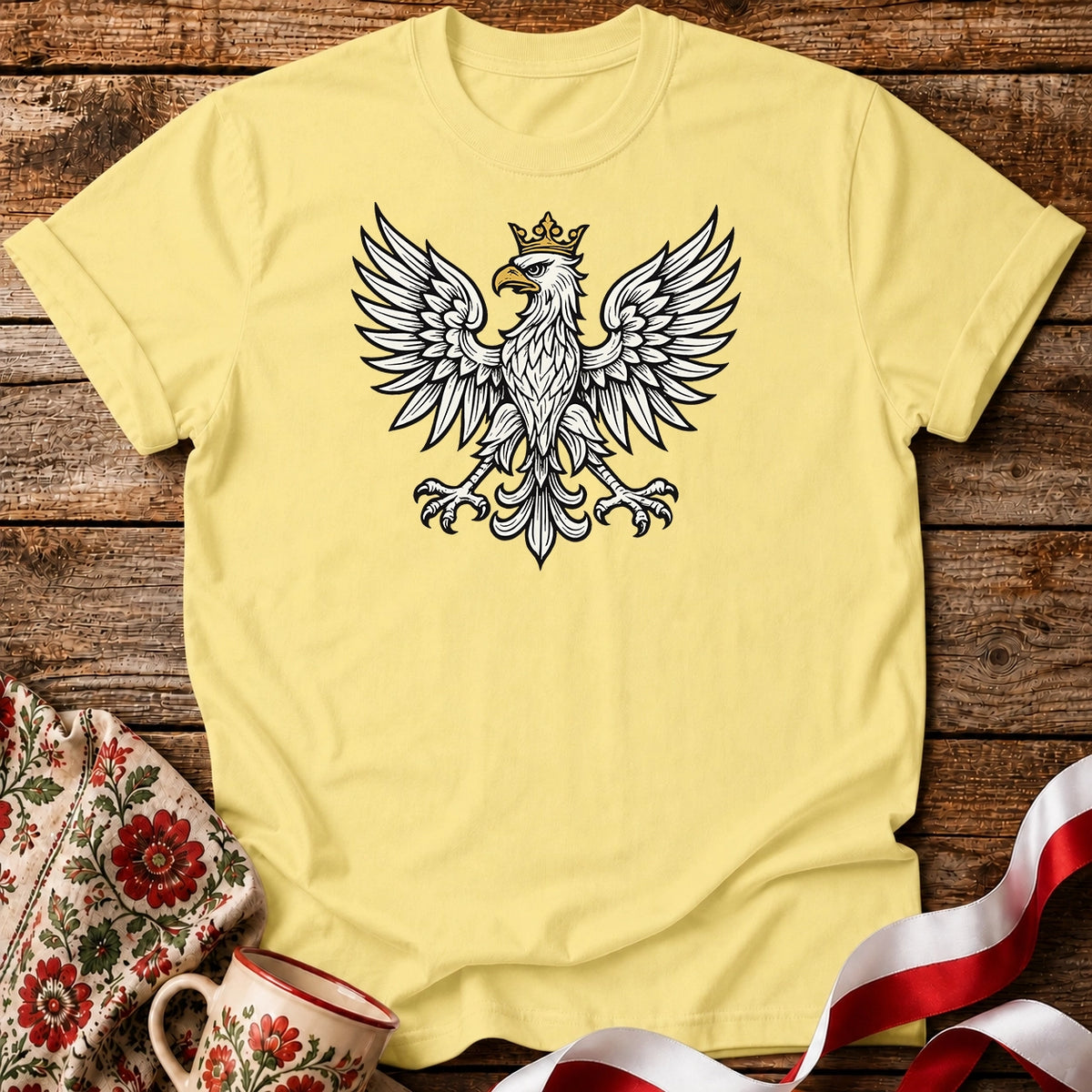 Crowned Eagle Minimal Unisex T-Shirt