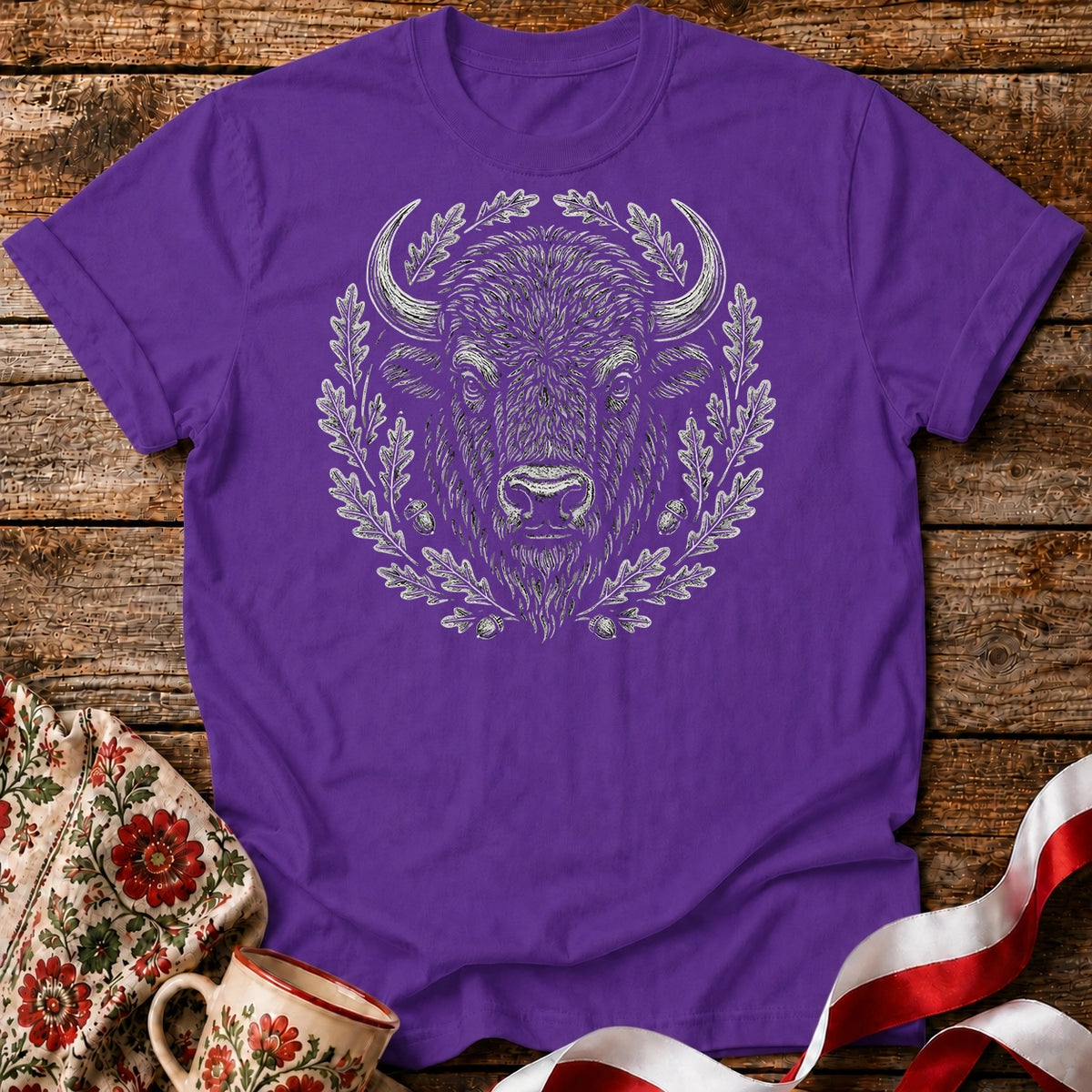 Żubr Polski Silent Strength Unisex T-Shirt
