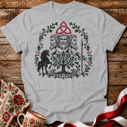 Triglav Triquetra Slavic Mythology Unisex T-Shirt