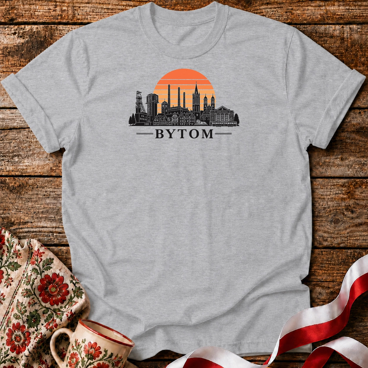 Bytom Sunset Skyline Unisex T-Shirt