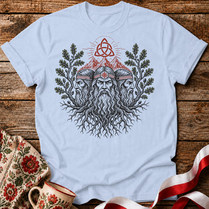 Triglav Three Roots Slavic Mythology Unisex T-Shirt