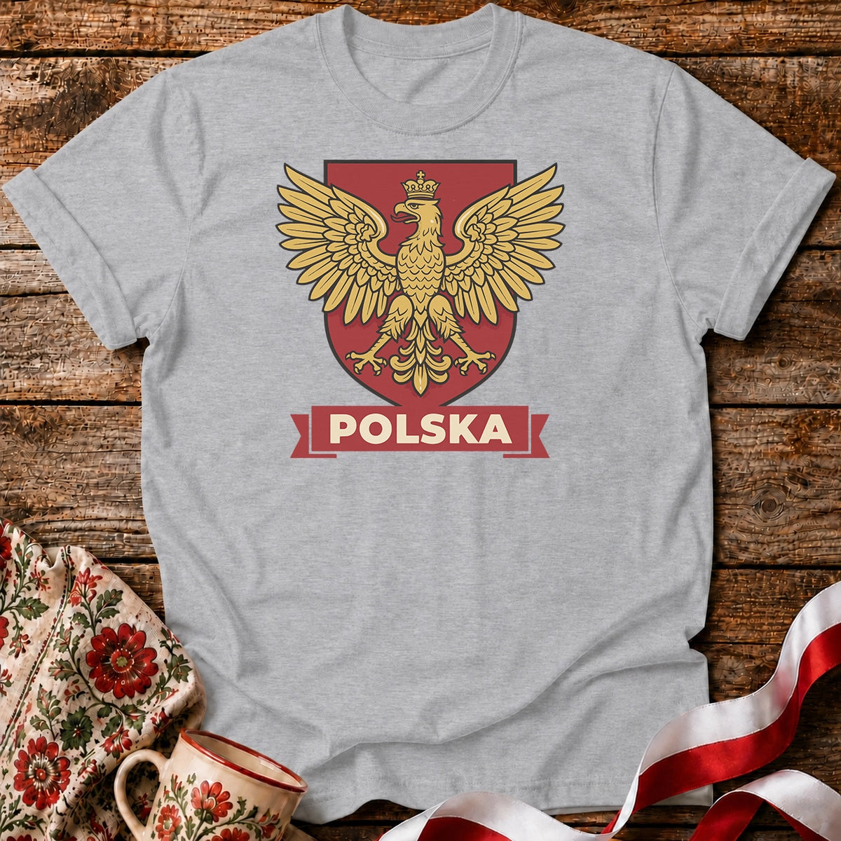 Polska Vintage Eagle Crest Unisex T-Shirt