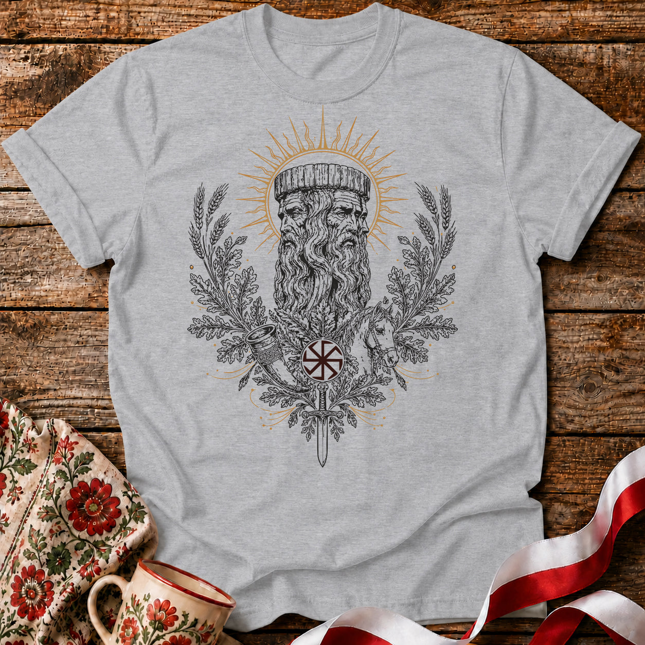 Świętowit Slavic God Unisex T-Shirt