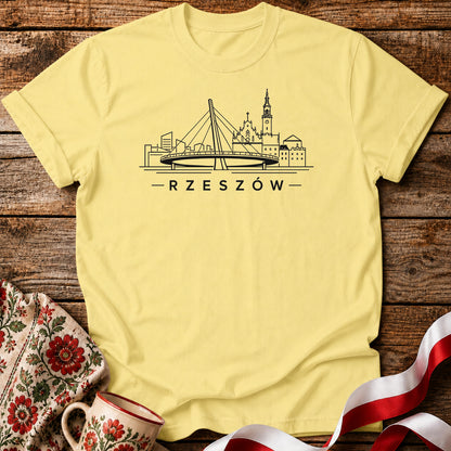 Rzeszów Minimal Skyline Polish City Unisex T-Shirt